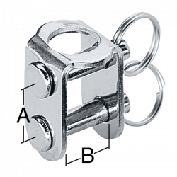 HARKEN - ADATTATORE BOZZELLI 10 mm - 5 MM STAINLESS STEEL U-ADAPTOR - H093