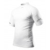 ZHIK - MAGLIETTA IN ECO SPANDEX A MANICA CORTA DA UOMO - BIANCA - DTP-0067-M-WHT